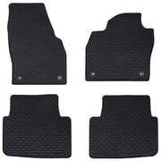 Tappetino per Auto 4 pcs Nero adatto per KAMIQ 2019- Gomma