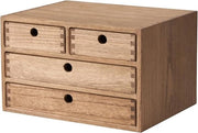 Organizzatore per Ufficio in Legno con Cassetto per Archiviazione Casa e Ufficio