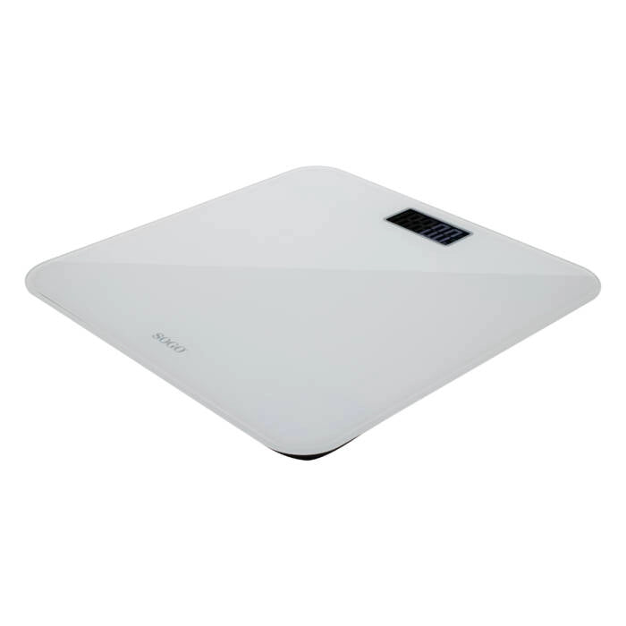 Bilancia pesapersone digitale 180 kg con display LCD retroilluminato, vetro temperato e accensione automatica - Sogo