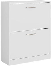 Armadio per le scarpe Gizmo, Bianco, 59 x 72.5 cm 2 scomparti, per la conservazione delle scarpe e combinabile con i mobili Gizmo