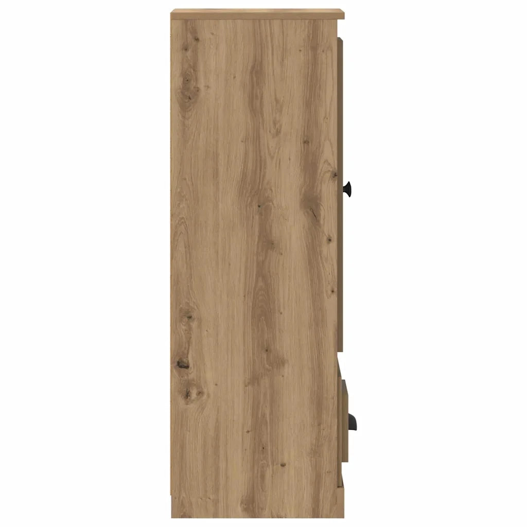Credenza 3 pz | Madia | Buffet da pranzo | Armadio da pranzo Rovere artigianale Legno multistrato