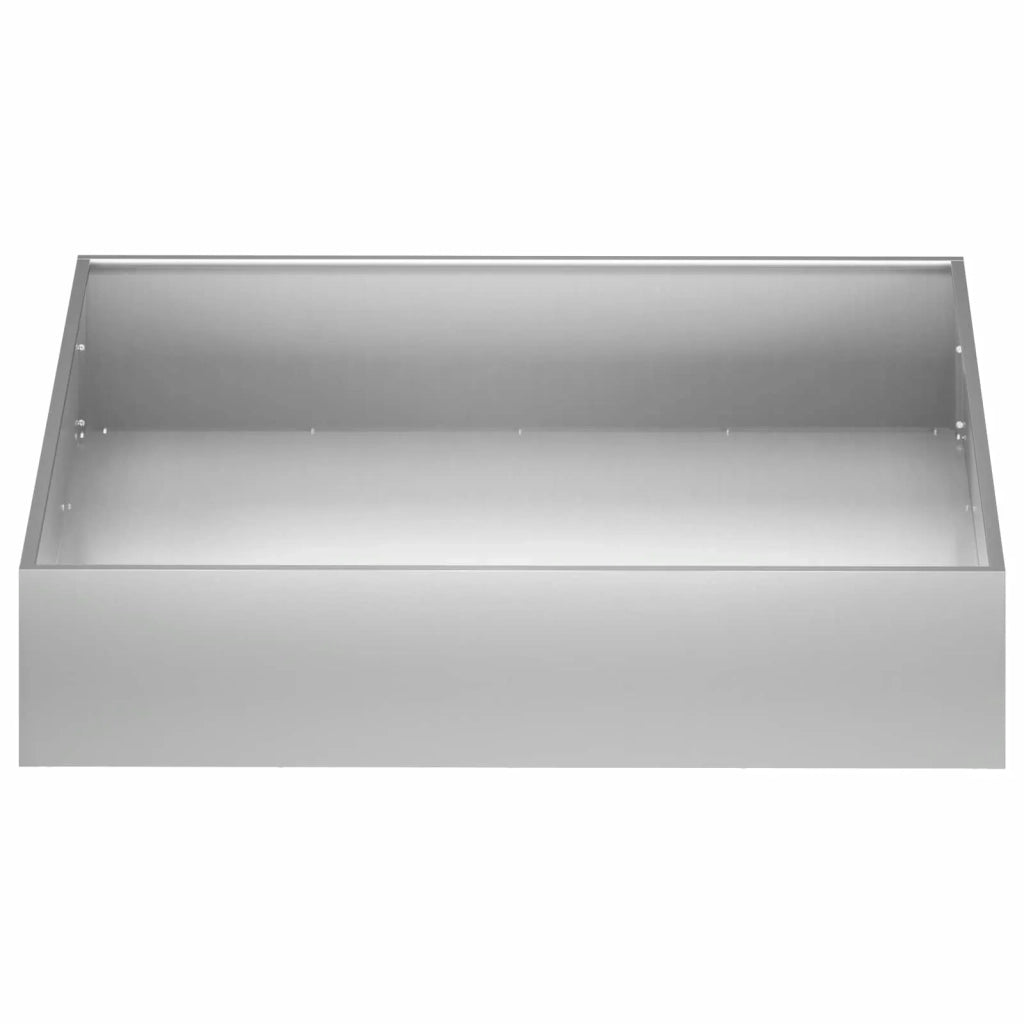Vaso da giardino Argento 80 x 80 x 20 cm Acciaio zincato 8005018