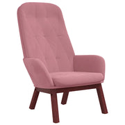 Poltrona | Sedia Relax Rosa in Velluto