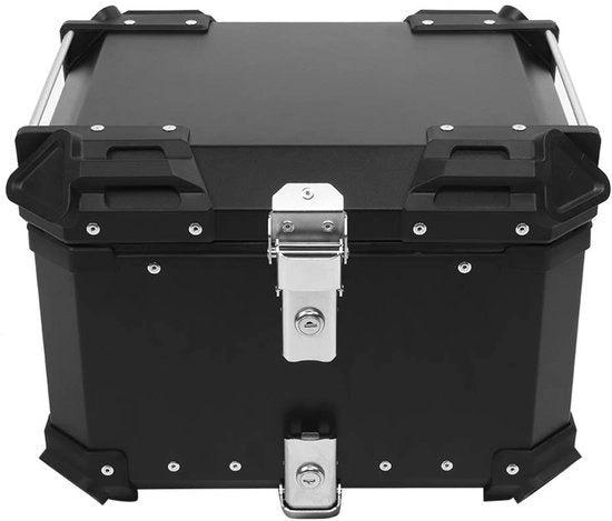 Borsa Professionale di Stoccaggio - Cassetto per Moto - Impermeabile - Antifurto - Lega di Alluminio CNC - 45 Litri - Scatola per Moto