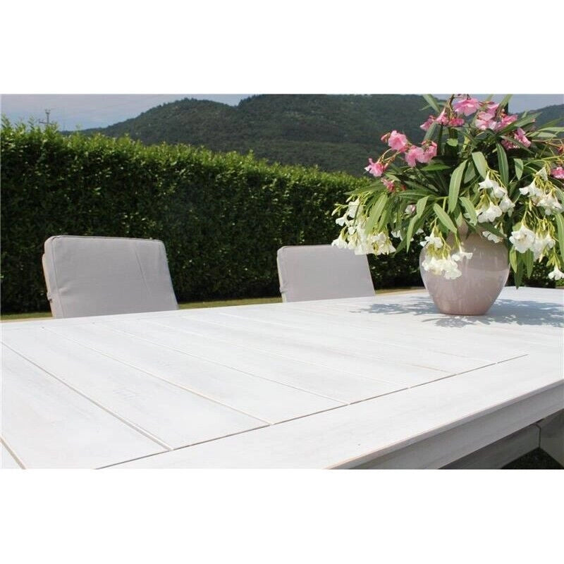 TAVOLO BALI ESTENSIBNILE 150/200 X 90 X H75 CM BIANCO
