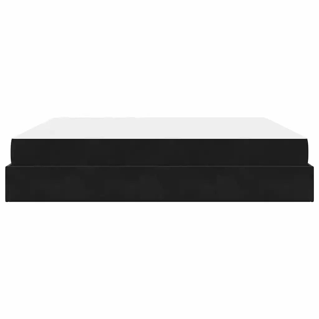 vidaXL Struttura del letto Nero 200 x 200 cm Velluto