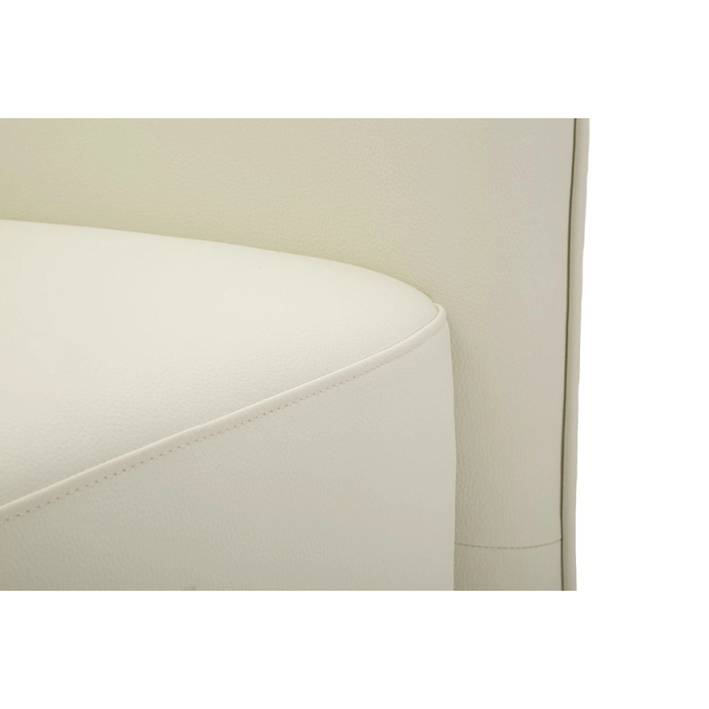 Poltrona Minsk in bianco con dettagli oro