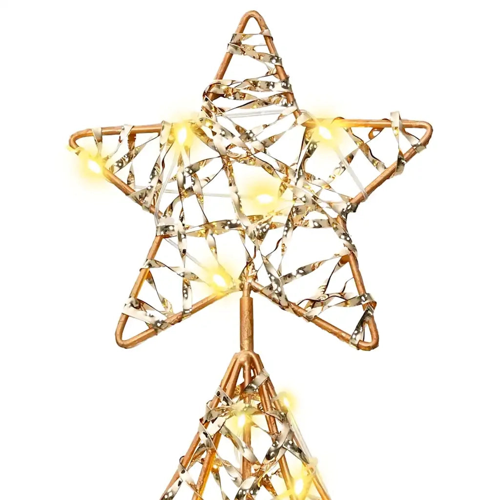 Albero di Natale | Decorazioni natalizie con 120 LED Bianco caldo 120,5 cm PET