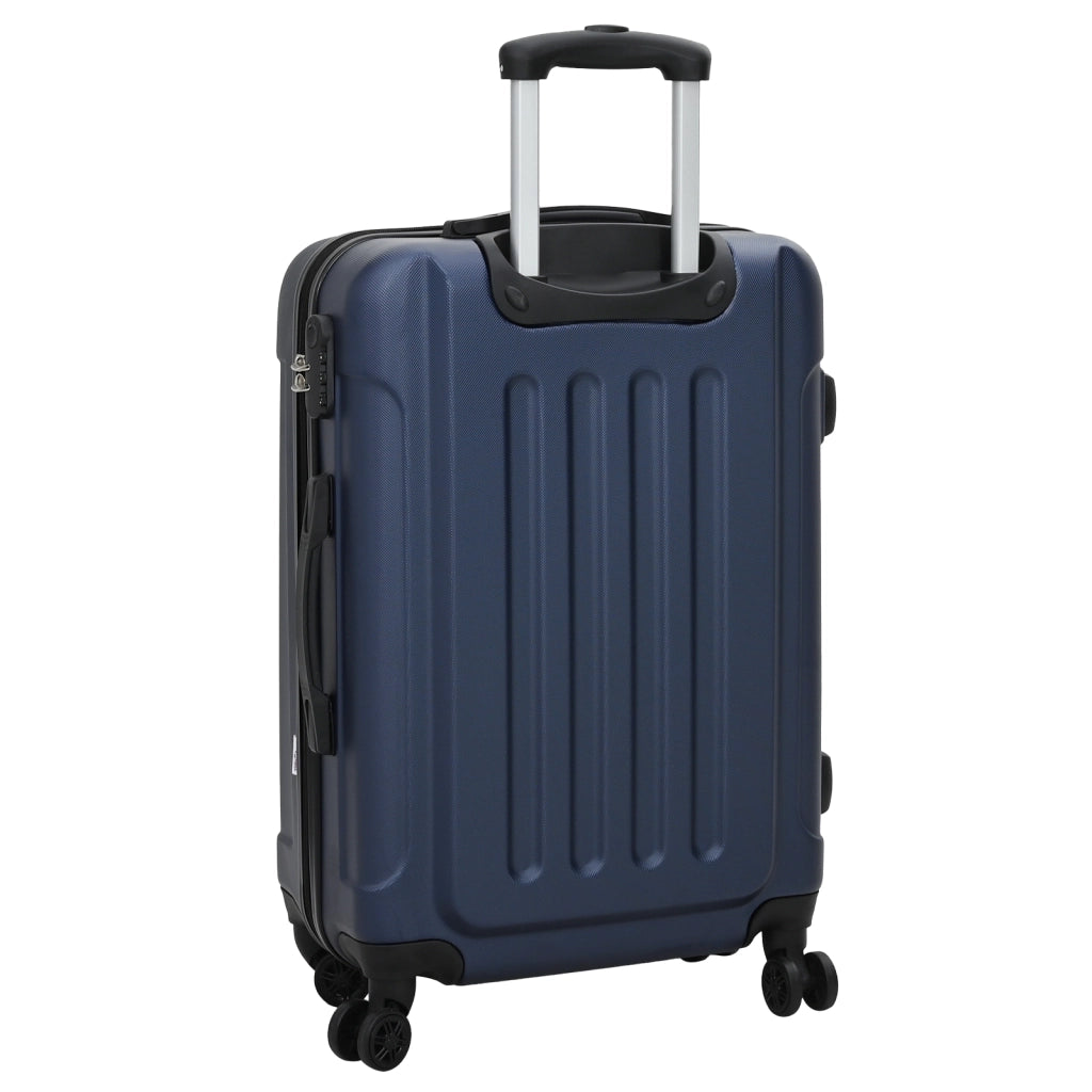 Set di valigie 3 pezzi Valigia rigida Blu scuro 20Â” 24Â” 28Â” ABS