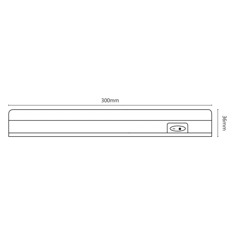 Alca power t5 da 30cm 5w 220v 400lm 4000k plafoniera reglette a led