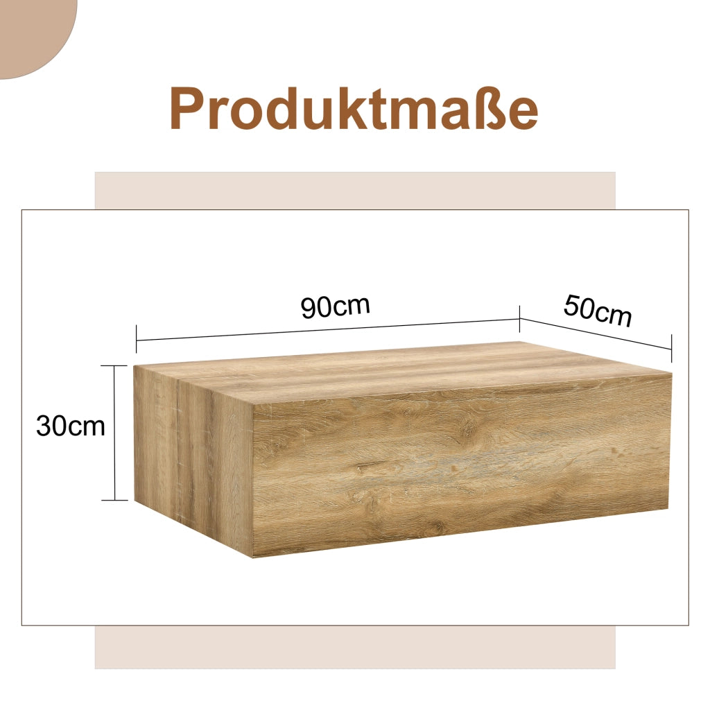 TAVOLINO DA CAFFÈ 90x50x30 cm Effetto legno MDF Colore legno