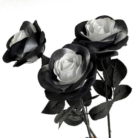 Fiori di Rosa Artificiali - 10 Pezzi - Fiori di Seta Realistici - Steli Regolabili - Decorazione per Matrimonio/Casa - Maniglie Flessibili - Fiori di Plastica