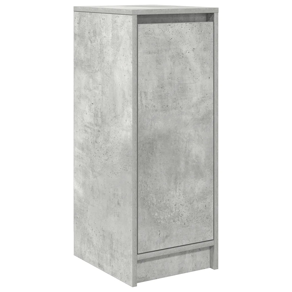 Scarpiera Grigio Cemento 29,5x34x76 cm in Legno Multistrato