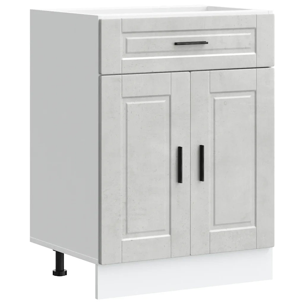 vidaXL Base da Cucina Porto Grigio Cemento in Legno Multistrato