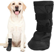 Calzature per cani con protezione degli arti inferiori - Calzature antiscivolo per cani - Pacchetto 4 pezzi - Rimedi per ferite di animali domestici - Materiale duraturo - Calzature per cani per ferite