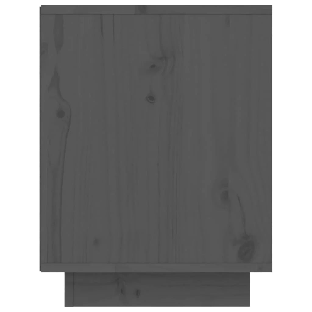 Scarpiera mobiletto portascarpe mobile per ingresso/corridoio/soggiorno 60 x 34 x 45 cm legno massello di pino grigio 02_0021778