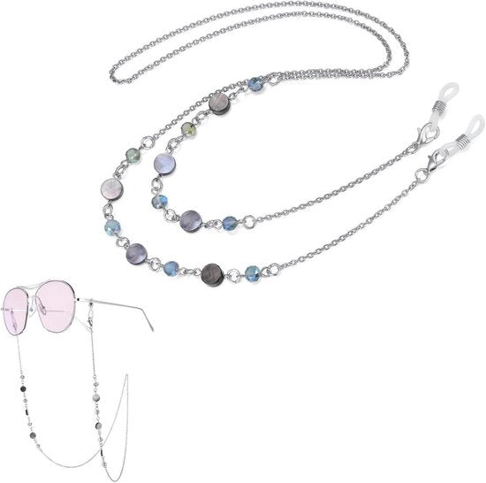 Bracciale in acciaio inossidabile per donne - elegante occhialiera per occhiali da sole e da lettura