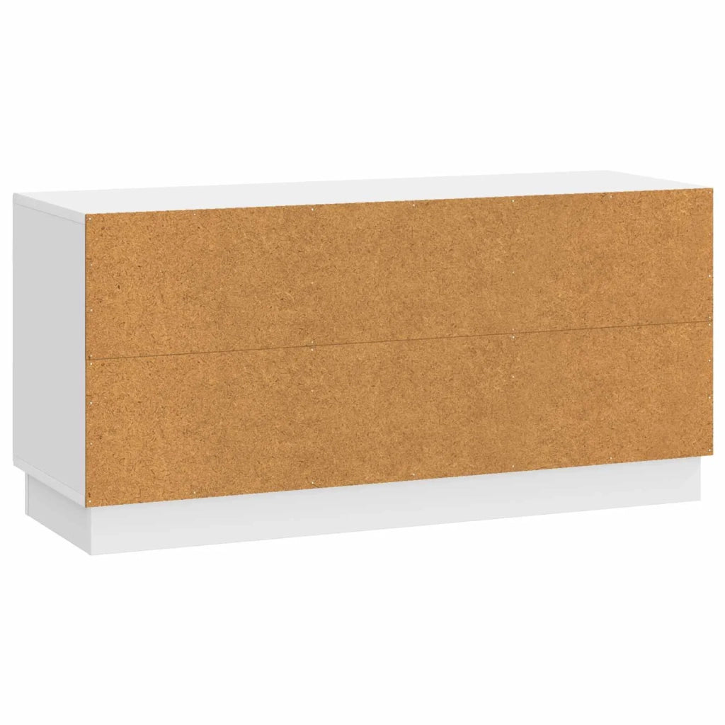 Mobile TV Bianco Lucido 99 x 34,5 x 47 cm Legno ingegnerizzato