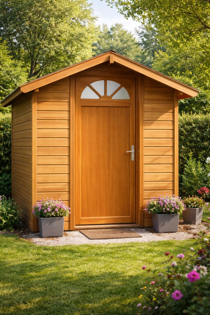 Porta di servizio in legno 'Pixos' modello 215X90 a sinistra a spinta (dimensioni del tavolo) senza maniglia