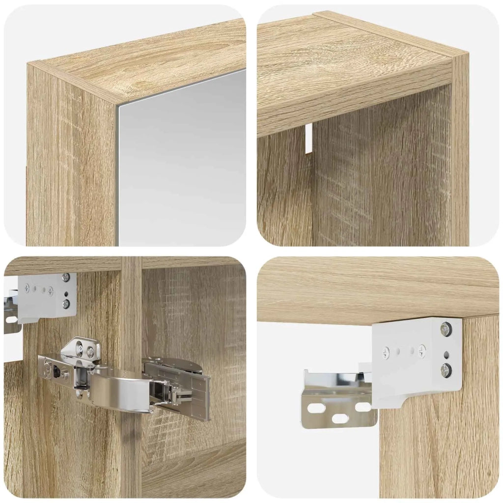 Set di Armadi da Bagno con lo scaffale 3 pcs 130 x 14,5 x 70 cm 3403762