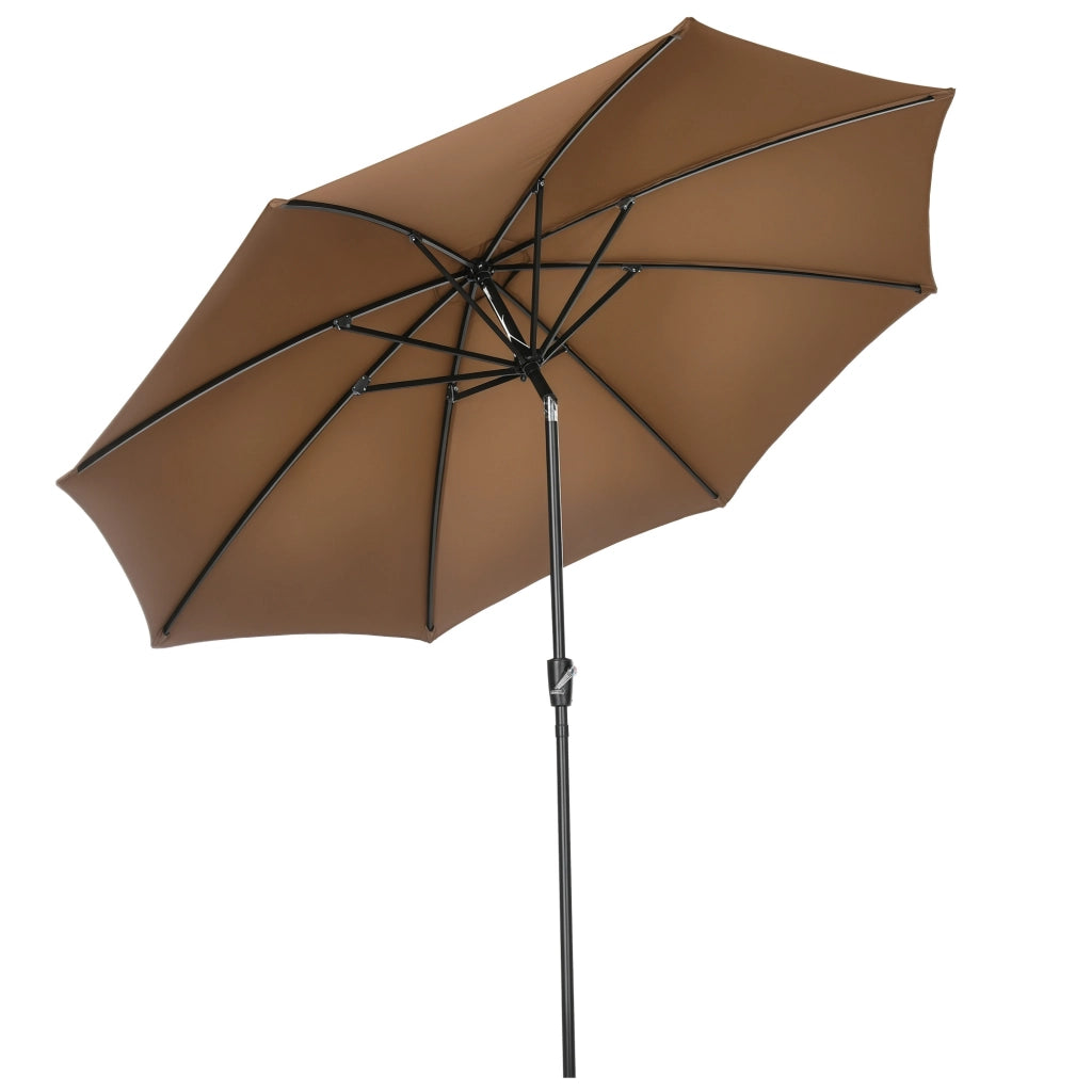 Ombrellone da Giardino con Manovella Inclinabile ¨C Xylo ¨C ?300 cm Marrone