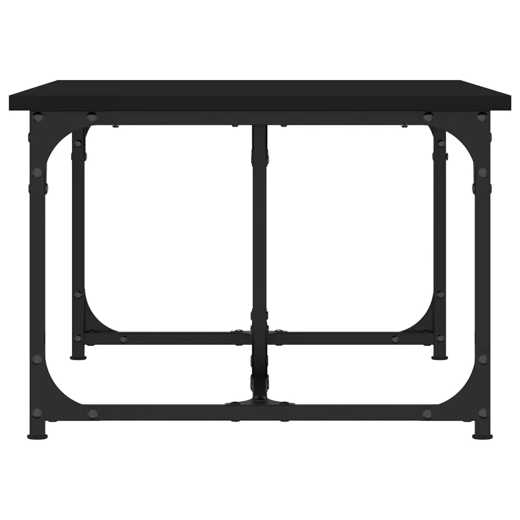Tavolino da salotto | Tavolino da caff¨¨ | Tavolino da Soggiorno Nero 90x50x35 cm in Legno Multistrato