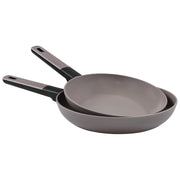 Set di 4 confezioni 2 Padelle 24/28 Mood Gray Alluminio Forgiato F induzione
