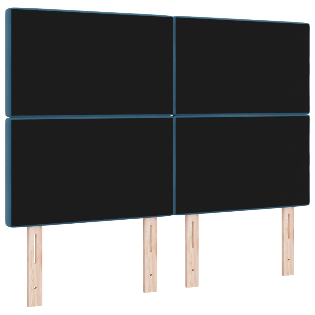 Testiera LED Blu Scuro 72 cm Velluto