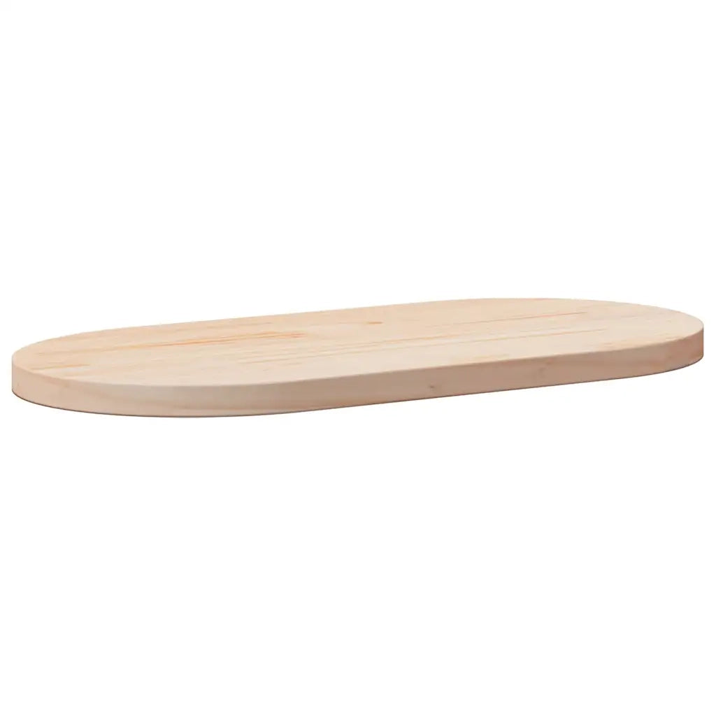 Piano Tavolo 80x40x2,5 cm in Legno Massello di Pino Ovalecod mxl 72141