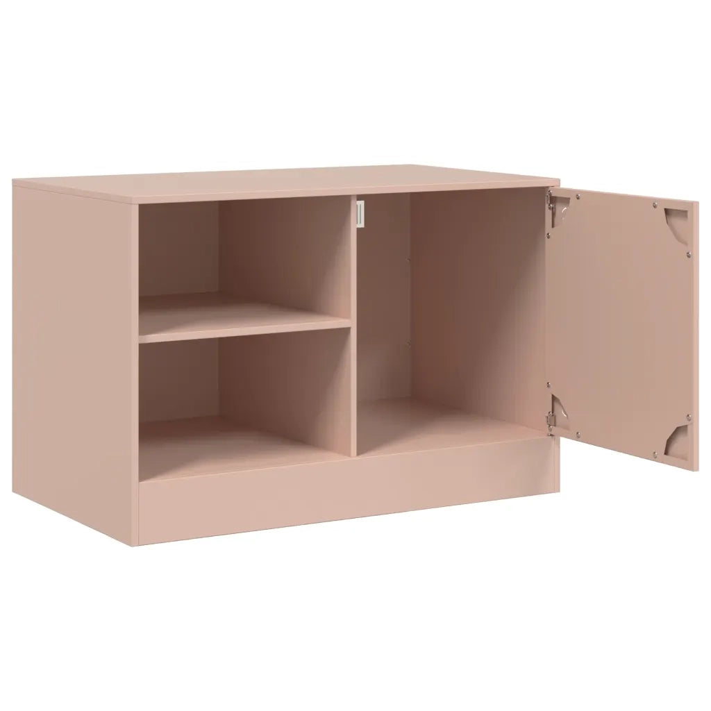 Mobile TV Rosso 67x39x44 cm in Acciaio 841693