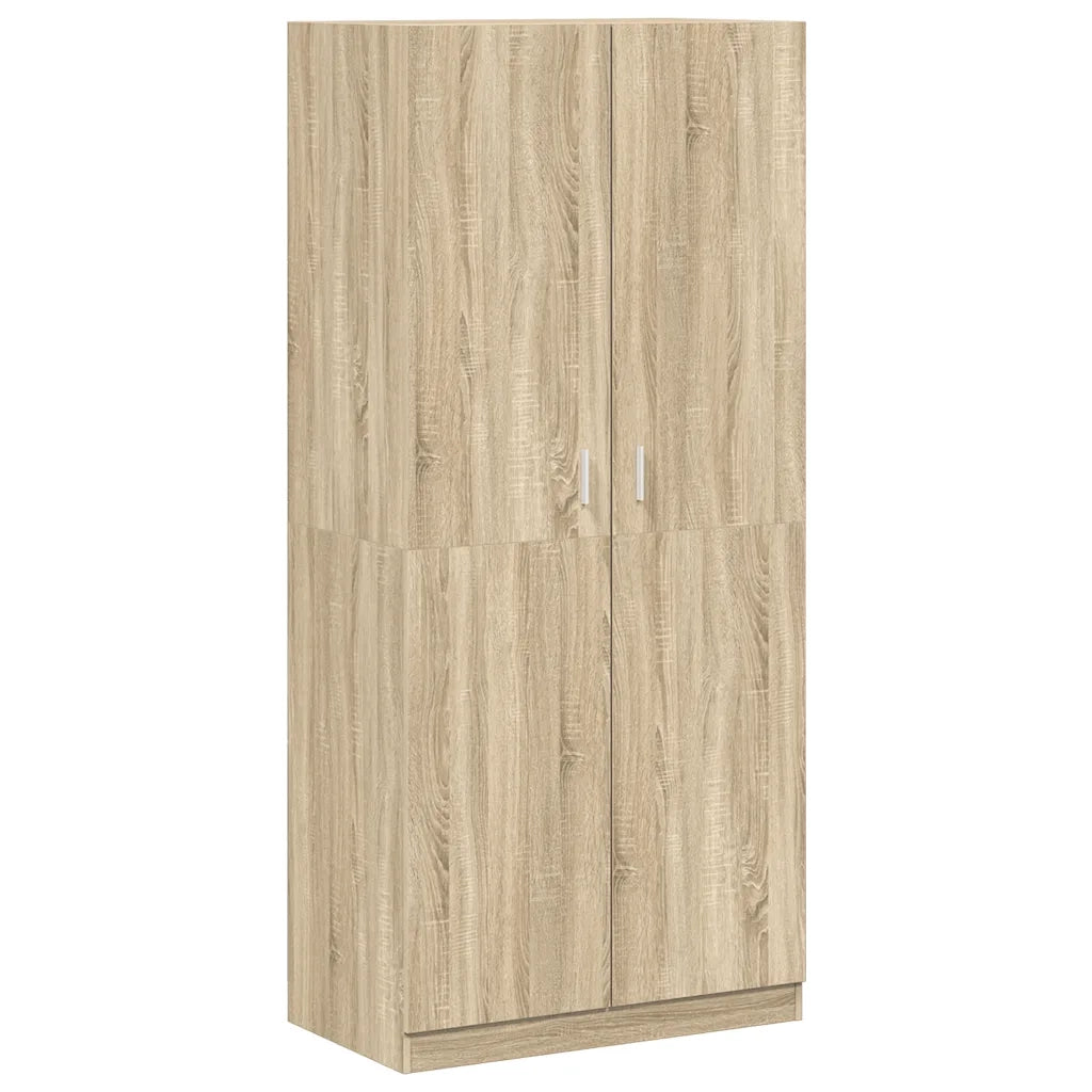 Armadio Rovere Sonoma 90x52x200 cm in Legno Multistrato