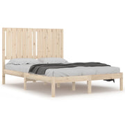 Letto matrimoniale | Letto per adulti | Giroletto senza Materasso 120x200 cm in Legno Massello di Pino