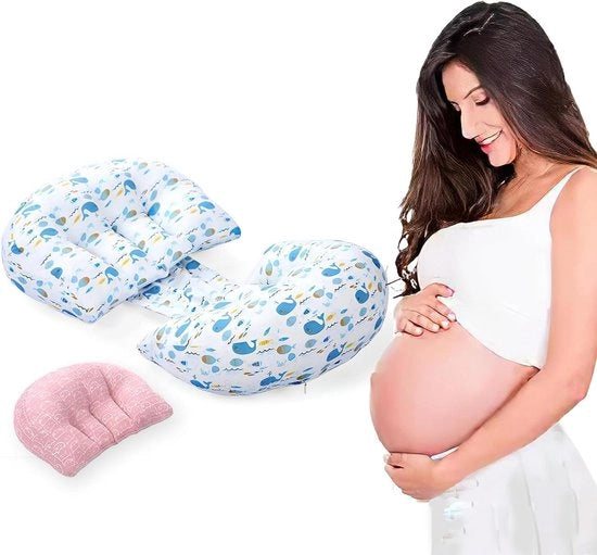 Supporto per la schiena e lombare per gravidanza - cuscino per lombare e fianchi - cuscino per gravidanza - cuscino per gravidanza con doppia forma - cintura per la schiena - regalo per madri in attesa cuscini per gravidanza
