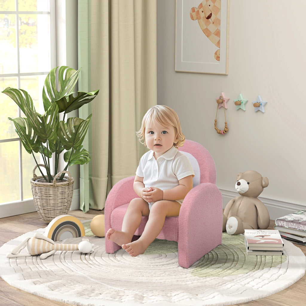 Divanetto Bambini Arcobaleno ¨C Zephmum ¨C 45x41x52 cm Rosa