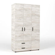 Kit Armadio 3 Ante con 2 Cassetti cm. 120x52x205H