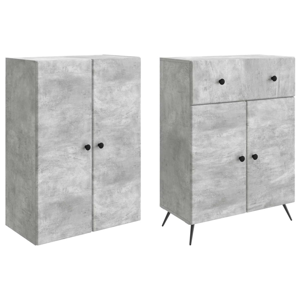 2 pcs Grigio Cemento