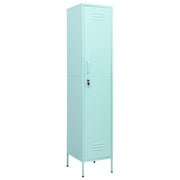 Armadietto da ufficio dal design moderno dimensioni 35 x 46 x 180 cm con 4 ripiani regolabili in acciaio colore menta. Codice articolo: 02_0046890.