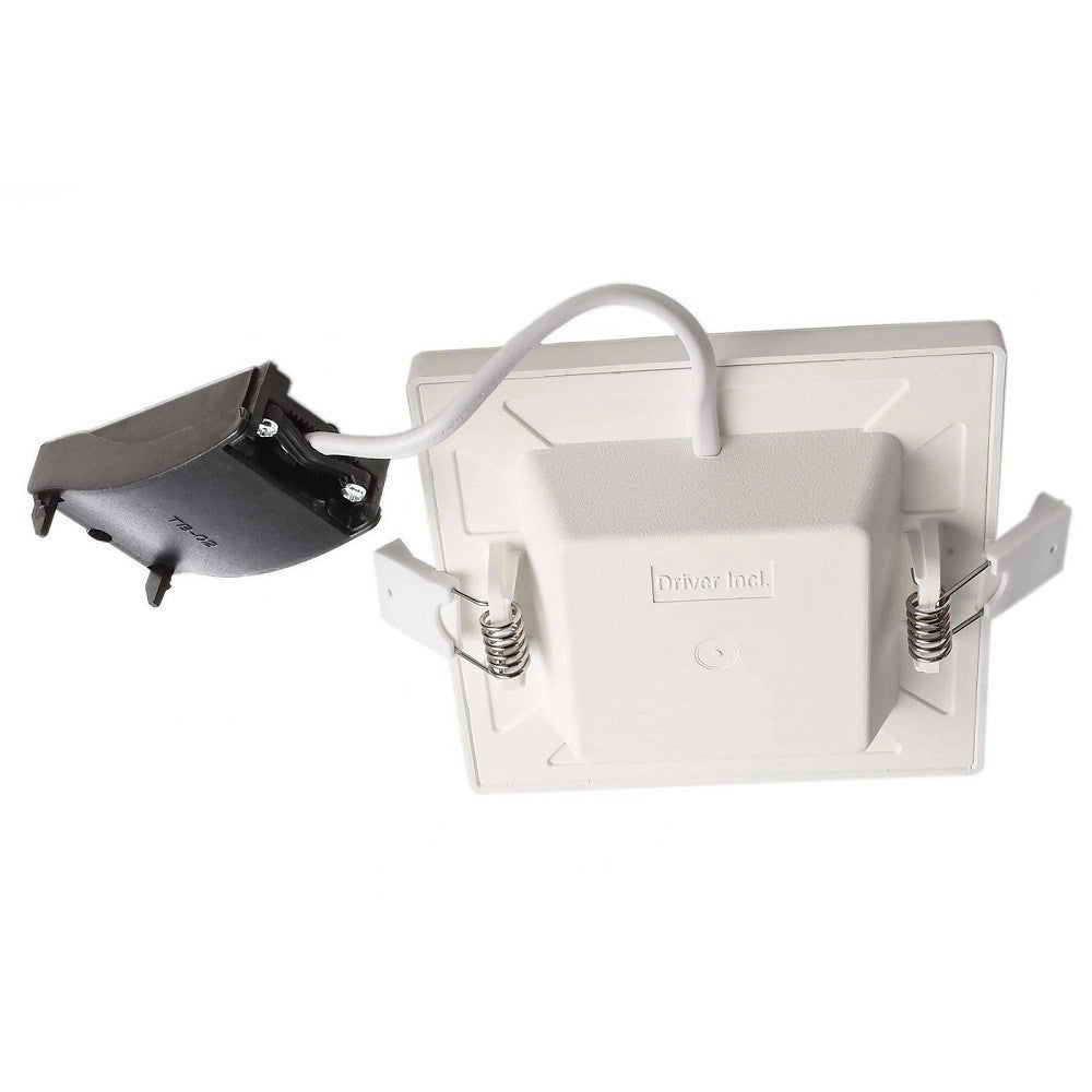 Trade Shop - Plafoniera Quadrata Faretto Incasso Led 7w Luce Calda Lampada Soffitto Corridoio -