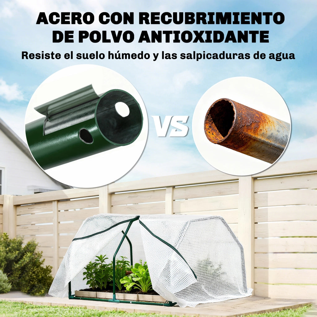 Serra da Giardino ¨C zephmum ¨C 100x70x60 cm Bianco Acciaio PE