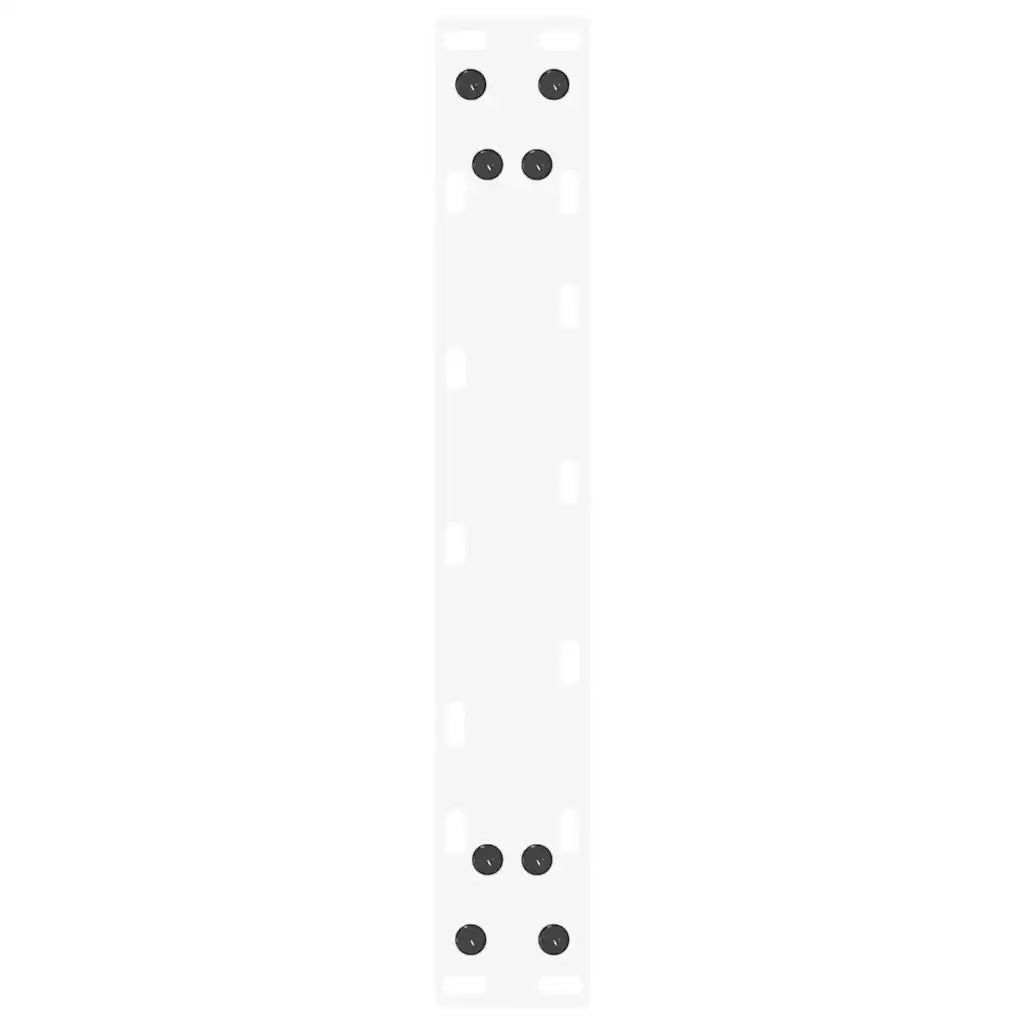 vidaXL Gambe per tavolo consolle a forma di U 2 pz bianche 28x(72-73) cm in acciaio