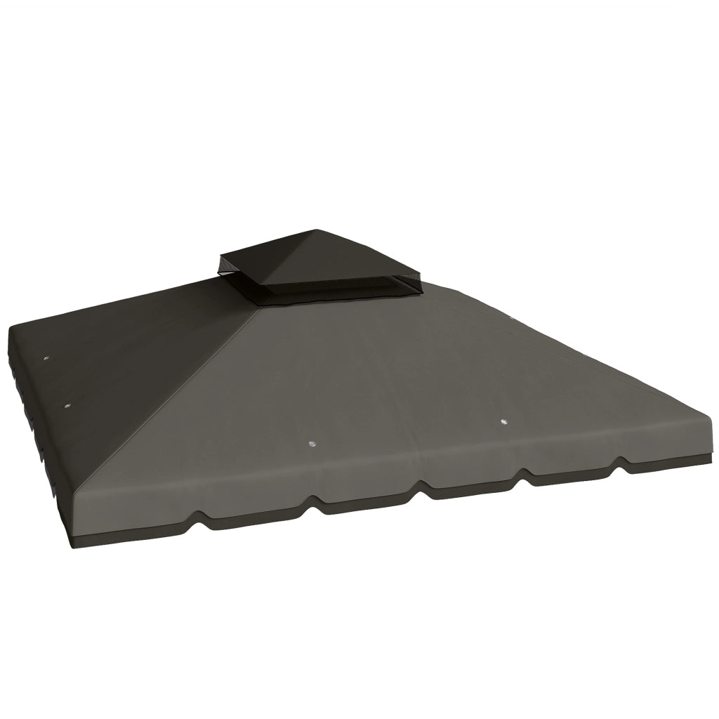 Tetto sostitutivo per gazebo 3x3m ¨C zephmum ¨C grigio chiaro impermeabile
