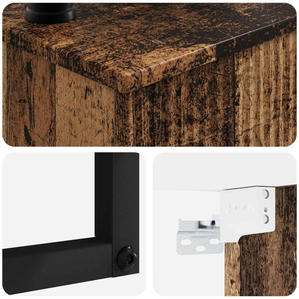 Lavabo da Parete Legno antico 53 x 35 x 39 cm CFW7950436