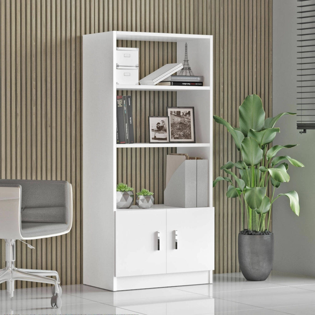 Hilda, set da Ufficio 4 Ripiani, Bianco