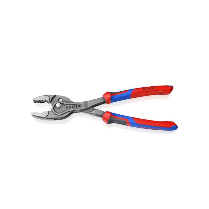 KNIPEX 82 02 250 TwinGrip Pinza a Presa Frontale e Laterale 7 Regolazioni Capacita' 5 27 mm colore Rosso-Blu