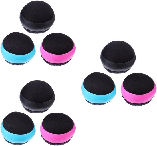 Set di palline per pulire schermo e touchscreen - pulitore per schermo e occhiali - pulitore per telefoni - set di 9 pezzi con fibre Vati tablet a stampo a maglia.