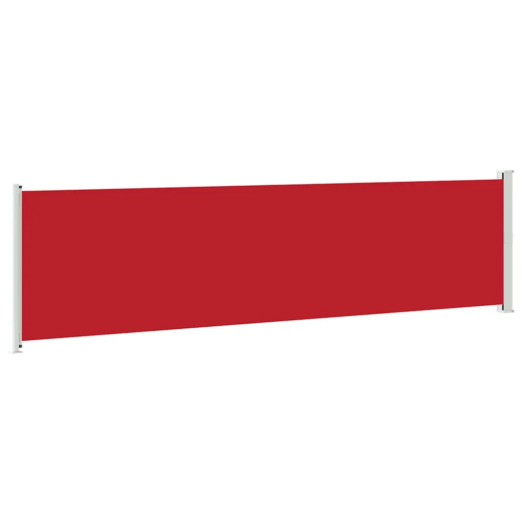 Tenda Laterale Retrattile per Patio 600x160 cm Rossa 313378