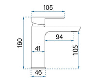 Rubinetto Da Lavabo Rea Argus Copper Brush Low