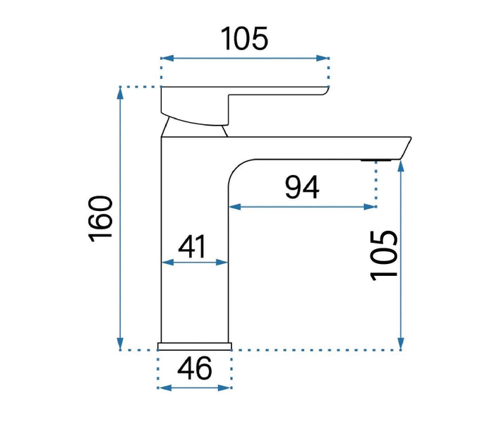 Rubinetto Da Lavabo Rea Argus Copper Brush Low