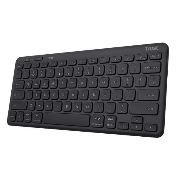 Trust lyra tastiera universale rf senza fili + bluetooth qwerty italiano nero - 24708