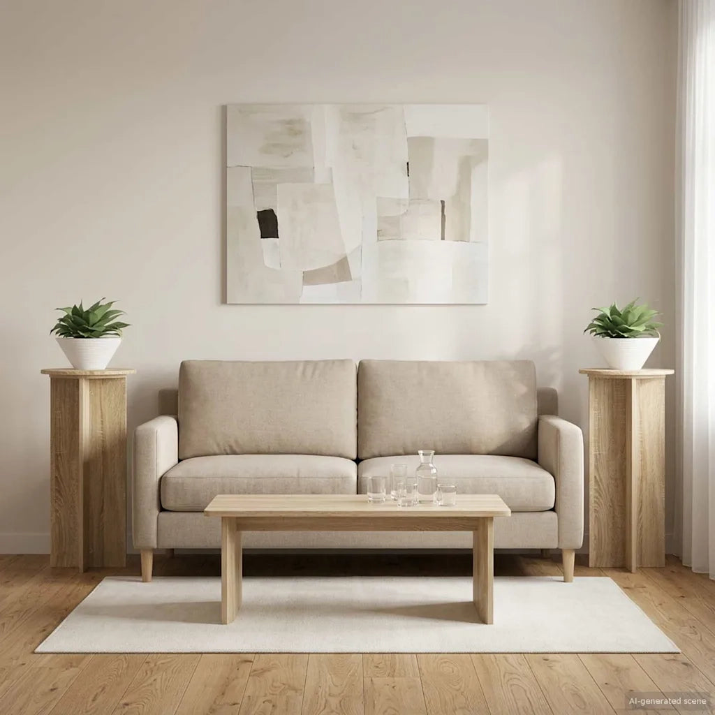 Supporto per piante 2 pcs Rovere Sonoma 40 x 40 x 80 cm 899701
